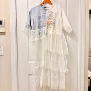Stylenanda Mesh Layered Tulle Dress – One Size